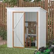 Rent to own Leovsnove Storage Shed 5FT x 3FT Outdoor Shed with Lockable Door, Shed Kit for Backyard, Patio, Lawn, White