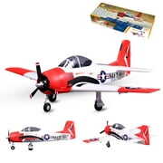 Rent to own FMS Rc Plane 4 Channel Remote Control Airplane T28 Trojan V2 800mm (31.5") Wingspan Red Warbird Rc Planes for Adults PNP with Reflex V2 (No Radio, Battery, Charger)