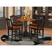 Rent to own East West Furniture Jackson 5 Piece High Splat Dining Table Set