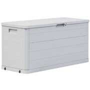 Rent to own vidaXL Patio Storage Box 74 gal Light Gray