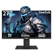 Rent to own Gawfolk 27 inch Gaming LED Monitor 165Hz, 144Hz PC Monitor Full HD 1080P, Computer Display Supports VESA, DP, HDMI Port (Black)