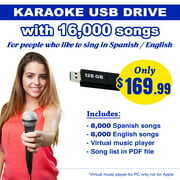 Rent to own USB Drive with 16,000 Karaoke Songs