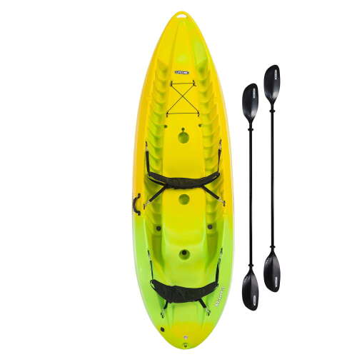 Rent To Own - Lifetime Manta 10 ft Tandem Kayak, Yellow, Lime
