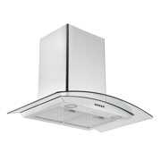 Rent to own Ancona 30 in. Convertible Wall-Mounted Glass Canopy Range Hood in Stainless Steel