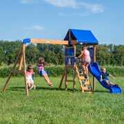Rent to own Backyard Discovery Aurora Wooden Cedar Swing Set