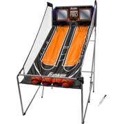 Rent to own Basketball Arcade Shootout -Indoor Electronic Double Basketball Hoop  -Dual Hoops Pro Basketball Shooting with Electronic Scoreboard + (4) Basketballs -2 Player Shooting  Black/Orange