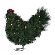 Rent to own Red Shed 22F021051SH Pre-Lit Faux Greenery Standing Chicken