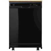 Rent to own Whirlpool WDP370PAHB Portable Full Console Tall Tub Black Dishwasher