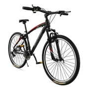Rent to own ARVAKOR 26'' Explorer Mountain Bike, Carbon Steel Frame, 21-Speed Trigger Shifters, Black