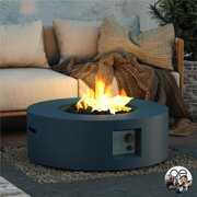 Rent to own Queer Eye Finley 30" Fire Pit, Indigo Blue