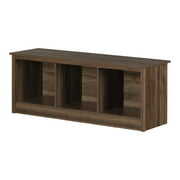 Rent to own South Shore Toza, Entryway Bench, Natural Walnut