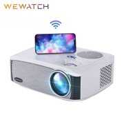 Rent to own WEWATCH Native 1080P Movie Projector, 20000LM 5G WiFi  Video Projector, Full HD Home Theater Projector with HDMI/VGA/USB
