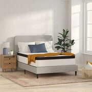 Rent to own BizChair Firm 12 Inch CertiPUR-US Certified Hybrid Pocket Spring Mattress, Extra Firm Feel, Durable Support, Full Mattress in a Box