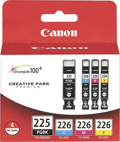 Rent to own Canon - 225/226 4-Pack Standard Capacity Ink Cartridges - Black/Cyan/Magenta/Yellow