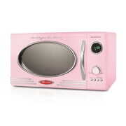Rent to own Nostalgia Retro 0.9 cu. ft. 800-Watt Countertop Microwave, Pink, New