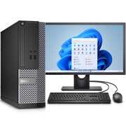 Rent to own Dell Desktop Computer 7010 SFF with Windows 11 PC Intel Core i5 3.2 GHz 16GB 500GB HDD DVD Wi-Fi USB Keyboard and Mouse with 19" LCD Monitor-Used like New