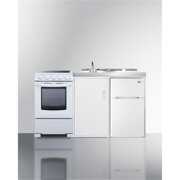 Rent to own Summit Appliance  40 x 58.88 x 23.5 in. All-In-One Combination Kitchenette with Refrigerator-Freezer, White