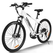 KGK 27.5 In. Electric Bike 350W Electric Mountain Bicycle with Hidden Removable Lithium Battery, Professional 7 Speed Gears Hybrid Road Trekking E-Bike for Adults Men & Women