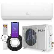 Rent to own DELLA 24,000 BTU Wifi Enabled Mini Split Air Conditioner Ductless Inverter System, 17 SEER 208-230V Energy Efficient Unit with 2 Ton Heat Pump, Pre-Charged Condenser & Full Installation Kit