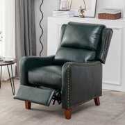 Rent to own Mellcom Leather Recliner Chairwith Adjustable Backrest & Footrest, Push back Sofa Chair, Adjustable Bedroom Chair, Green