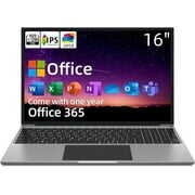 Rent to own Jumper 16 inch Windows 11 Laptop 4GB DDR4 128GB eMMc Laptops Computer 1920*1200 FHD IPS Screen Intel Celeron Quad Core J4105, Free Office 1-Yr