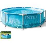 Rent to own Intex Seaside Pool 4.485L 120.08 x 29.92 x 34.49 inches Adult  Blue Inflatable