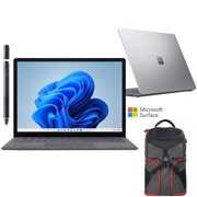 Rent to own Microsoft 5PB-00027 Surface Laptop 4 13.5" AMD Ryzen 5 8GB/256GB Touch, Platinum Bundle with Deco Gear Padded 15" - 17" Laptop Gaming Backpack and Wacom Ballpoint Pen