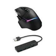 Rent to own Logitech G502 X Plus Wireless Gaming Mouse (Black) with 4-Port USB 3.0 Hub