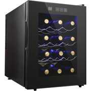 Rent to own 12 Bottle Wine Cooler Refrigerator, Compact Mini Wine Fridge with Digital Temperature Control Quiet Operation Thermoelectric Chiller, Freestanding Wine Cellar for Red, WhiteChampagne or Sparkling Wine