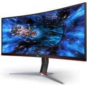 Rent to own AOC CU34G2X 34" Curved Frameless Immersive Gaming Monitor, UltraWide QHD 3440x1440, VA Panel, 1ms 144Hz Freesync, Height Adjustable, 3-Yr Zero Dead Pixels