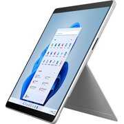 Rent to own USED Microsoft Surface Pro X, SQ1, 8GB RAM, 256GB SSD, Win 10 Pro, E8A-00001,Platinum