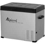 Rent to own Alpicool C50 Portable Refrigerator 53 Quart(50 Liter) 12 Volt Car Freezer for Vehicle, Truck, RV, Boat, Mini Fridge Freezer for Travel, Outdoor, Home -12/24V DC and 110-240V AC (Black and Silver)