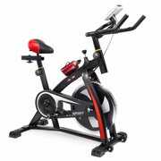 Rent to own XtremepowerUS Premium Stationary Exercise Bicycle Bike Cycling Padding Seat Cardio Workout Fitness Cycle Indoor, Red