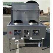 Rent to own Commercial 2 Ring Chinese Wok Range - Natural Gas lp propane Chamber Jet Ring Burner NSF Approved