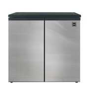 Rent to own RCA 5.5 Cu. ft. Side by Side 2 Door Refrigerator/Freezer RFR551, Stainless Steel