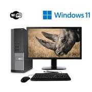 Rent to own Refurbished Dell OptiPlex 790 Intel Core i5 Windows 11 Desktop Computer Bundle with 8GB Memory 1TB Hard Drive DVD Wi-Fi and a 17" LCD Screen