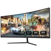 Rent to own Fiodio 30" 21:9 UltraWide 100Hz Curved Gaming Monitor, 2560 * 1080P, HDMI DP Ports, Speakers