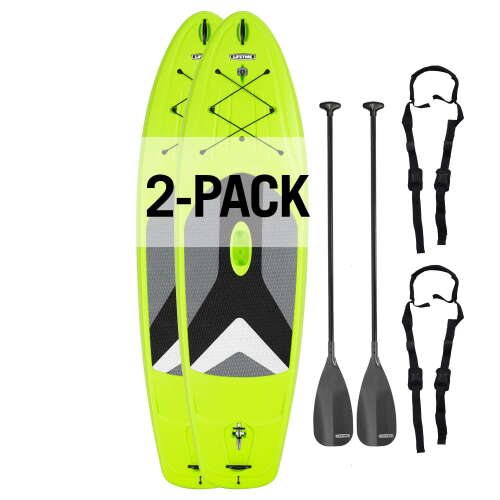 Rent To Own - Lifetime Horizon 10 ft Stand Up Paddle Board, Lime Green, Set of 2