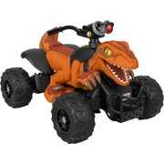 Rent to own Power Wheels Jurassic World Dino Racer, Orange 12V Ride On ATV for Kids ages 3 and up