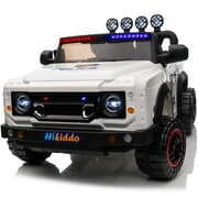 Rent to own Hikiddo JC003 24V Kids Ride on Police Car, 2 Seater Powered Ride on Toy Truck with Remote, Megaphone