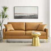 Rent to own Modway Juliana Vegan Leather Sofa in Tan