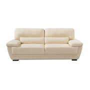 Rent to own EK019 Cream Color With Italian Leather Sofa