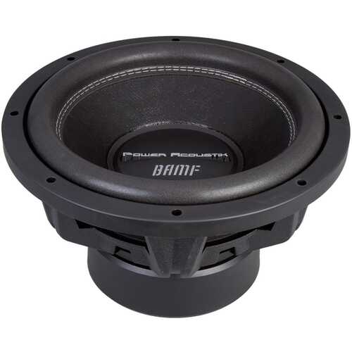 Rent to own Power Acoustik - BAMF Series 12" Dual-Voice-Coil 4-Ohm Subwoofer - Black