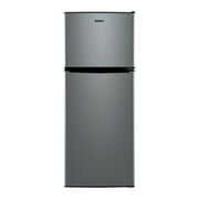 Rent to own MINI FRIDGE With FREEZER 4.6 CU FT Refrigerator Two Door Compact Stainless Steel