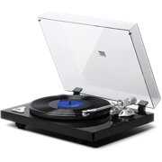 Rent to own VIMUKUN Belt Drive Turntable with Bluetooth Connection, High Fidelity Wireless Vinyl Record Player Built-in Preamp, 2-Speed 33 1/3 & 45RPM Adjustable Counterweight, AT-3600L, Black