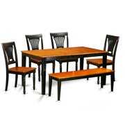 Rent to own East West Furniture Nicoli 6 Piece Empire Dining Table Set