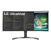Rent to own LG Ultrawide 35BN75CN-B 35" UW-QHD Curved Screen LED Gaming LCD Monitor, 21:9, Textured Black, Black Hairline