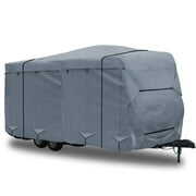 Rent to own GEARFLAG Travel Trailer RV Cover 4 Layers top Fits 17'-19' Reinforced windproof side-straps Anti-UV water-resistance heavy duty for Trailer RV