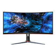 Rent to own AOC CU34G2X 34" Curved Frameless Immersive Gaming Monitor, UltraWide QHD 3440x1440, VA Panel, 1ms 144Hz Adaptive-Sync, Height Adjustable, 3-Yr Zero Dead Pixels