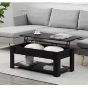 Rent to own CoSoTower Lift Top Extendable Black Coffee Table With Storage